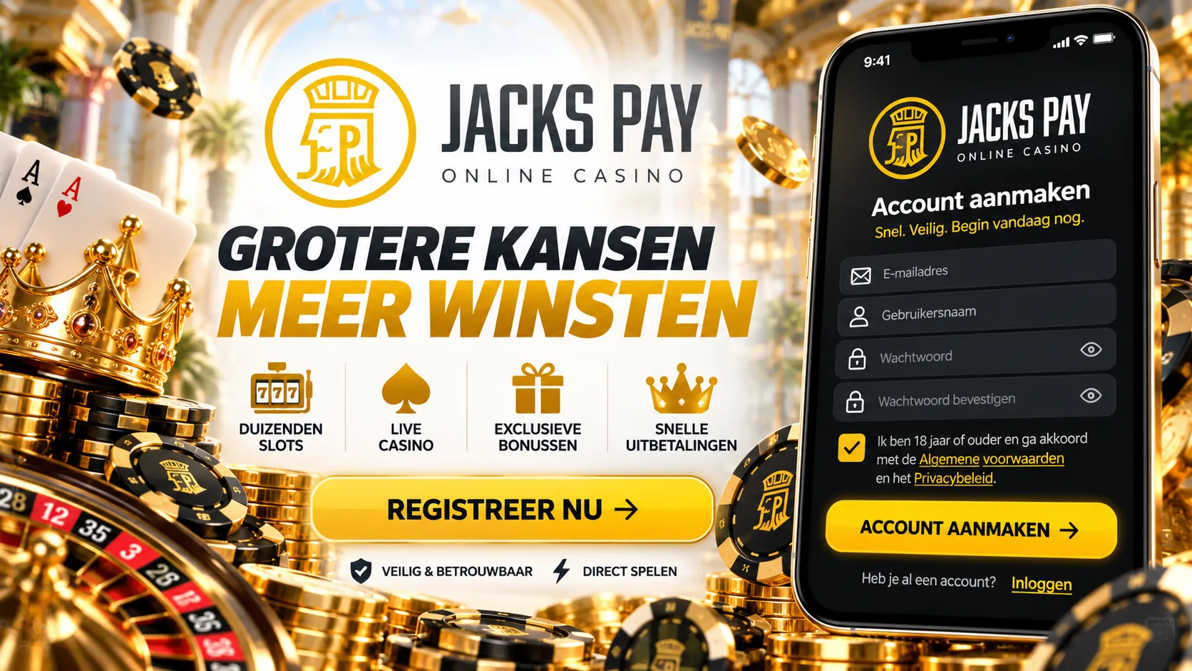 jackspay inloggen